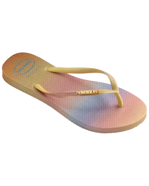 Havaianas Schuhe Slim Gradient Sunset Flip-Flops in Gelb Pixel