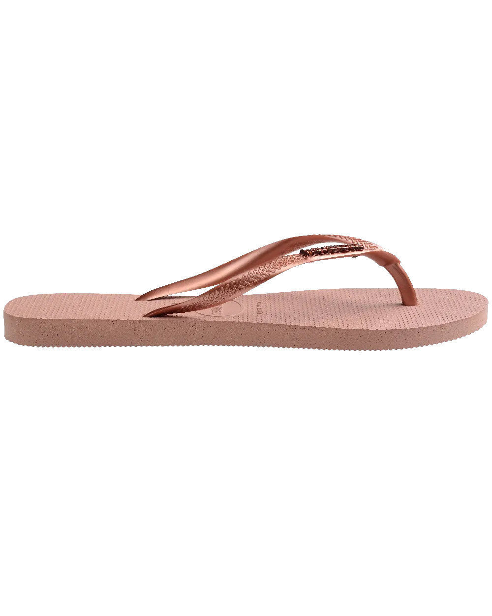 Havaianas Schuhe Slim Metallic Flip Flops in Krokusrosa & Gold