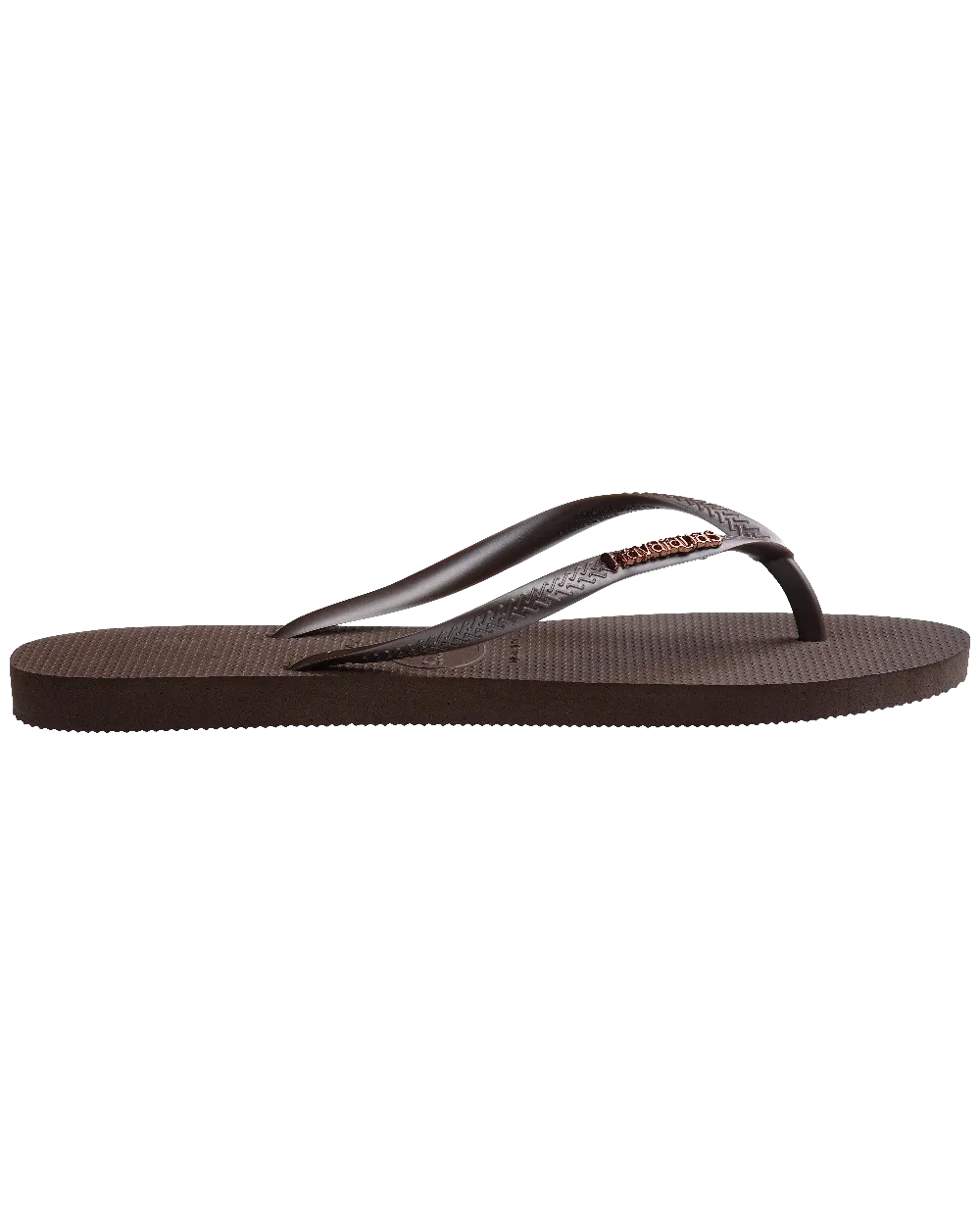 Havaianas Schuhe Slim Metallic Flip-Flops in Dunkelbraun