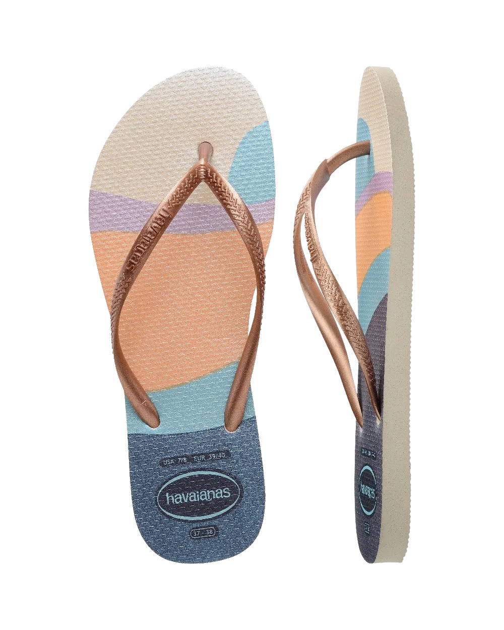 Havaianas Schuhe Slim Palette Glow Flip-Flops in Beige