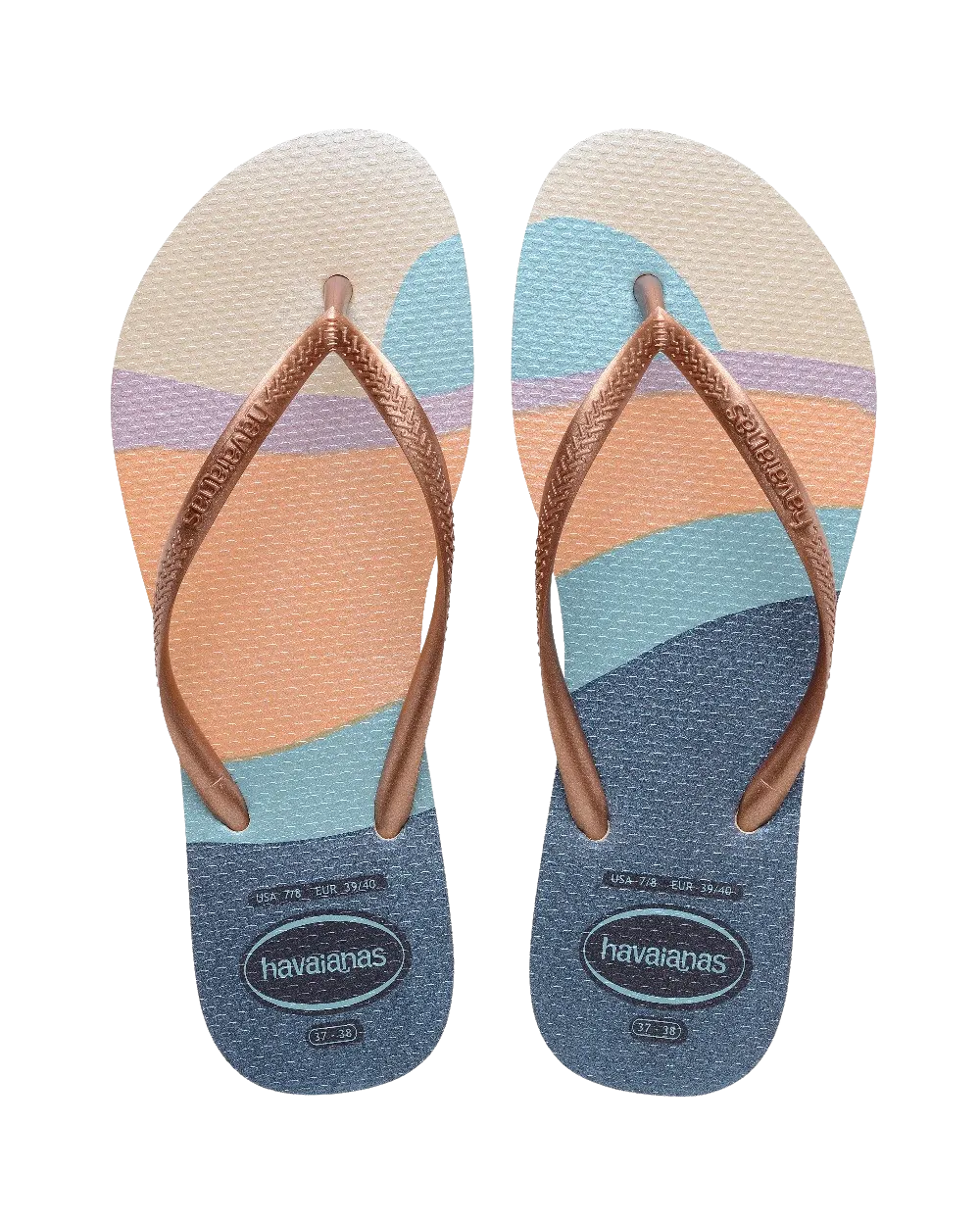 Havaianas Schuhe Slim Palette Glow Flip-Flops in Beige