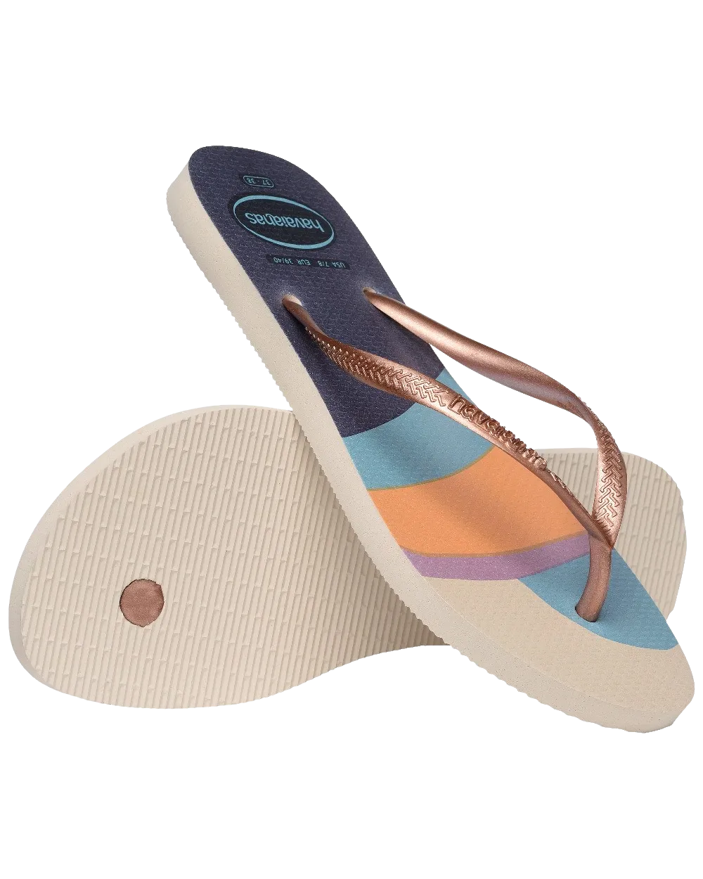 Havaianas Schuhe Slim Palette Glow Flip-Flops in Beige