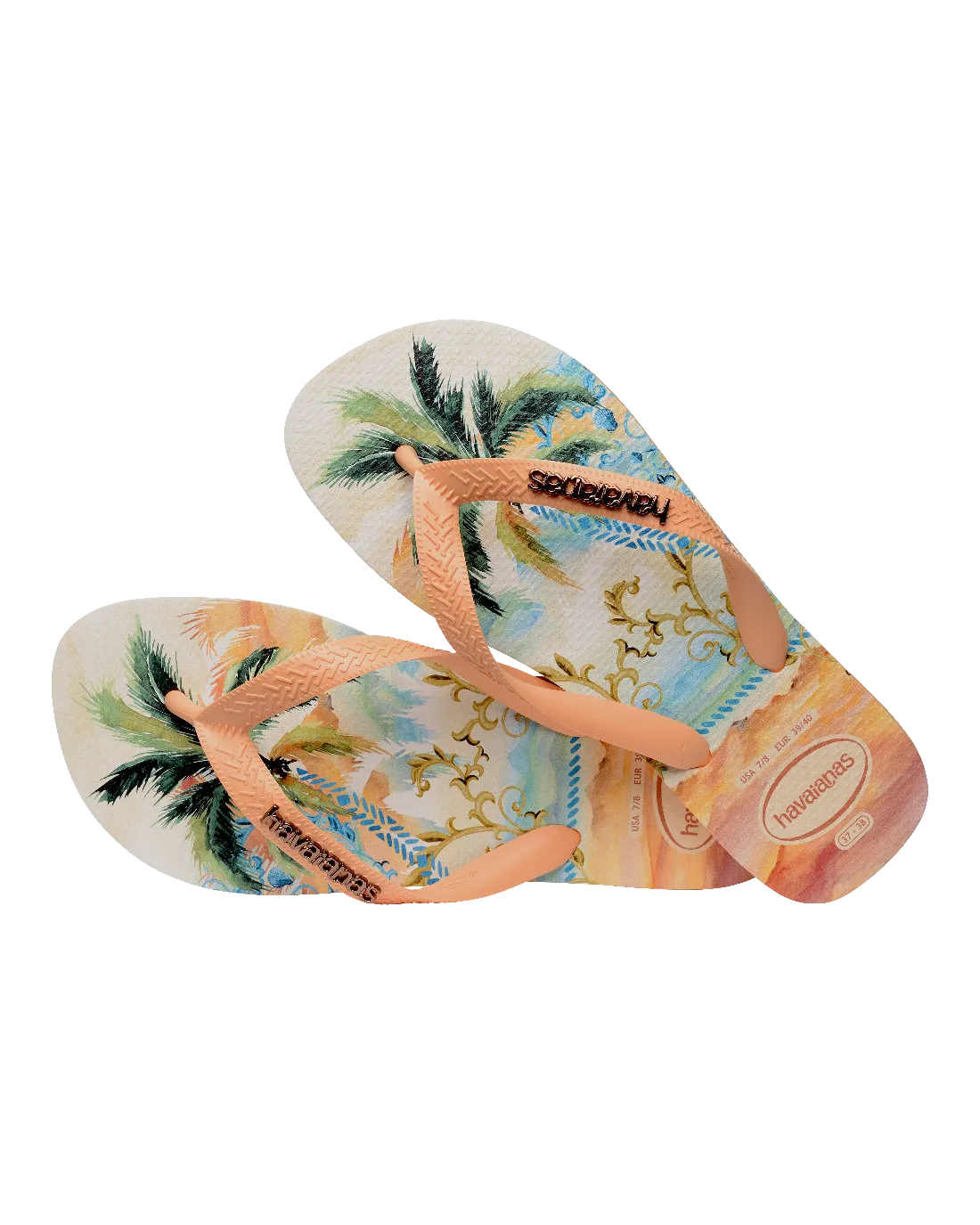 Havaianas Schuhe Top Tropische Vibes Flip-Flops in Pfirsich