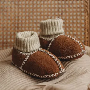 Heitmann Lammfell Sock Booties - Kamel