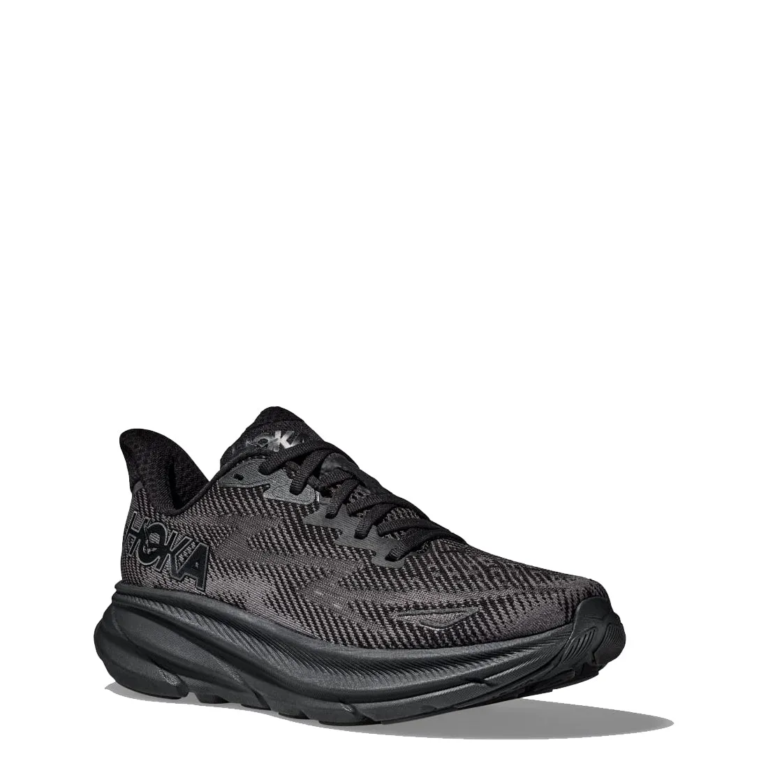 Hoka Clifton 9 Laufschuhe Schwarz / Schwarz