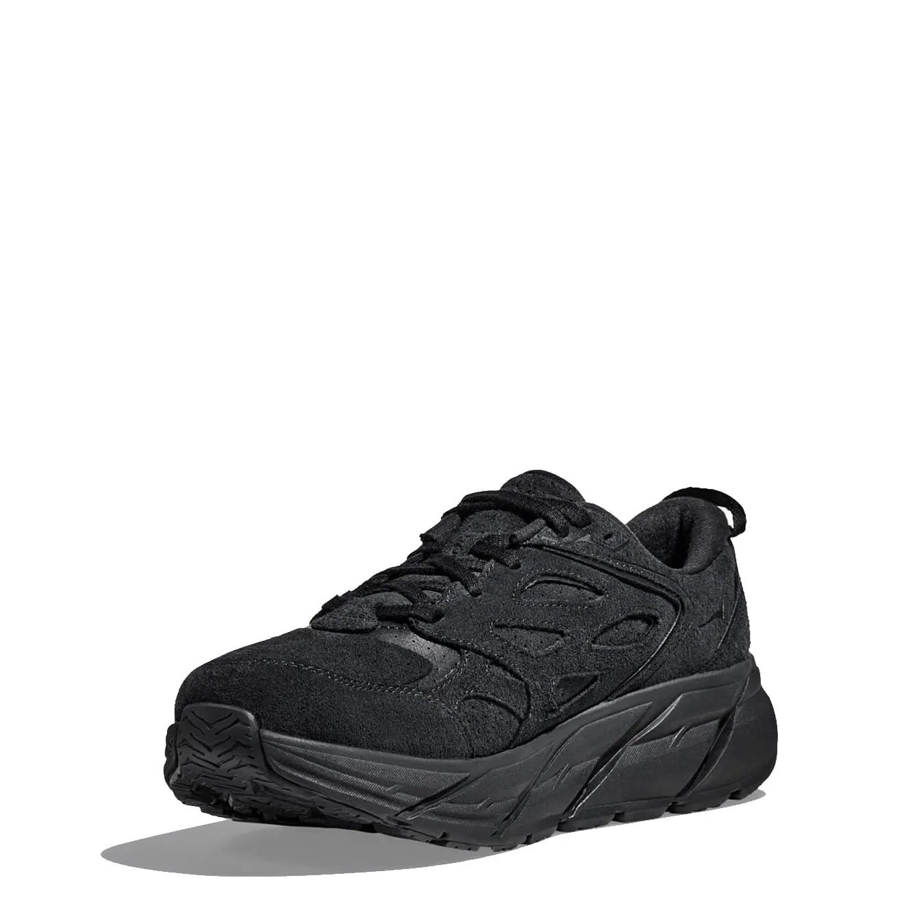 Hoka Clifton L Suede Schwarz / Schwarz