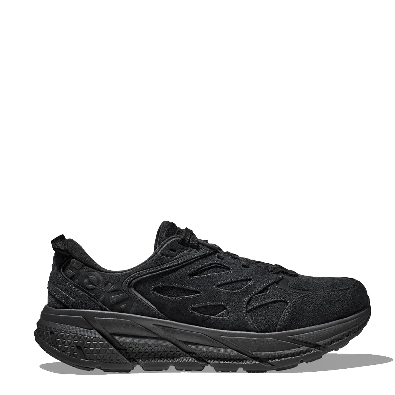 Hoka Clifton L Suede Schwarz / Schwarz