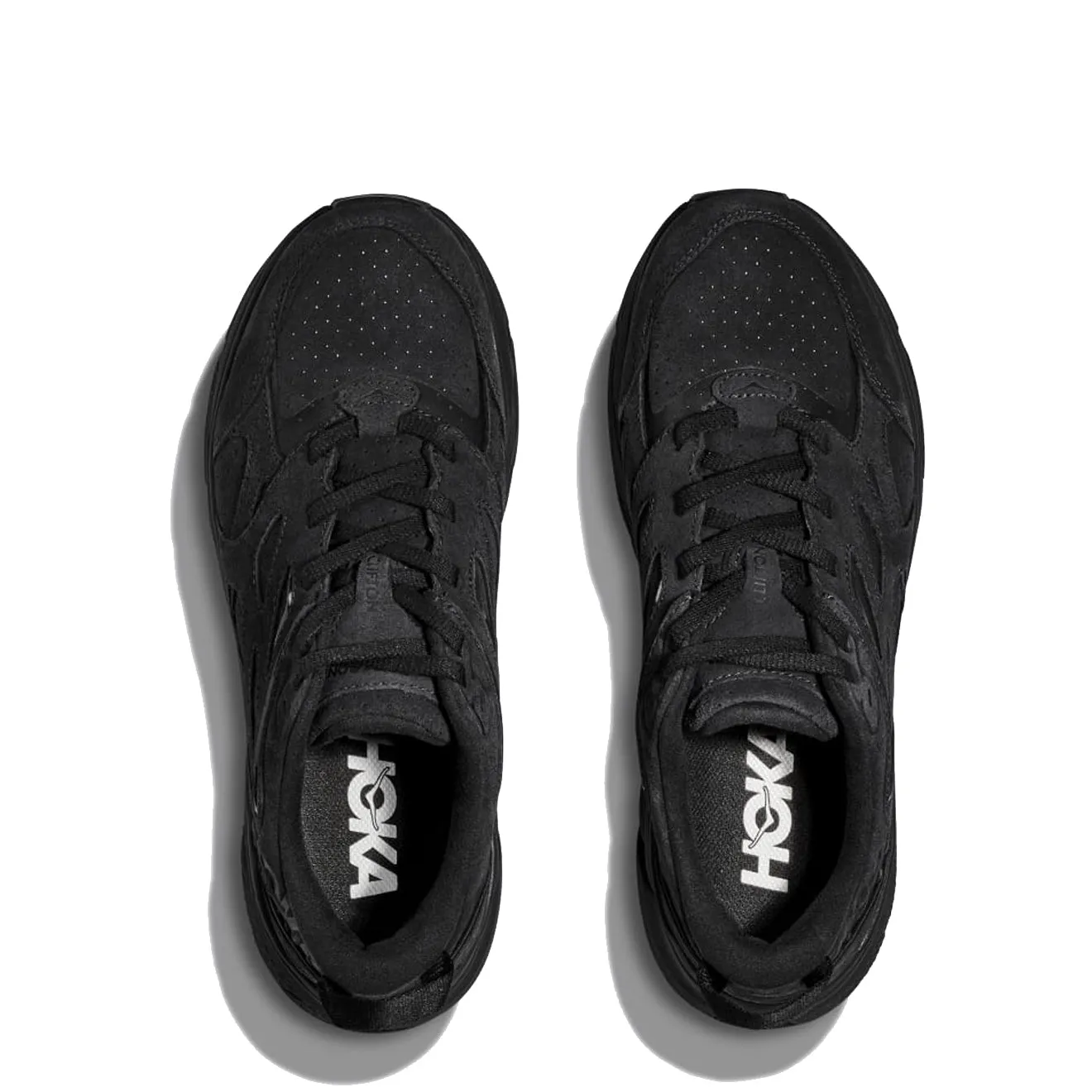 Hoka Clifton L Suede Schwarz / Schwarz