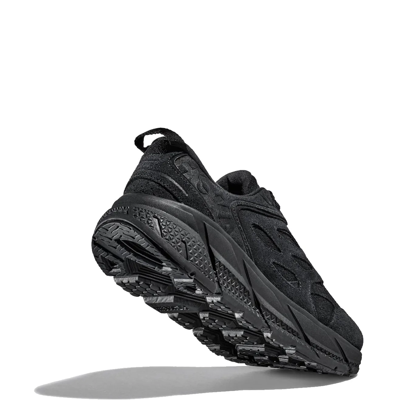 Hoka Clifton L Suede Schwarz / Schwarz