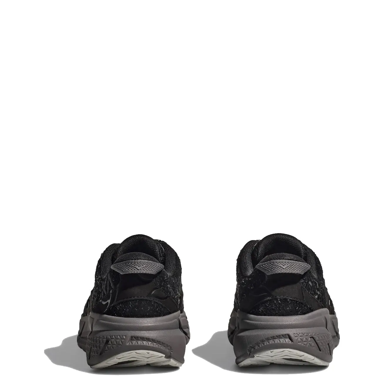 Hoka Elite Terrain System Clifton L Suede Trainer Schwarz / Satellitengrau