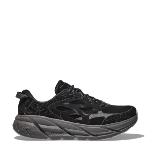 Hoka Elite Terrain System Clifton L Suede Trainer Schwarz / Satellitengrau