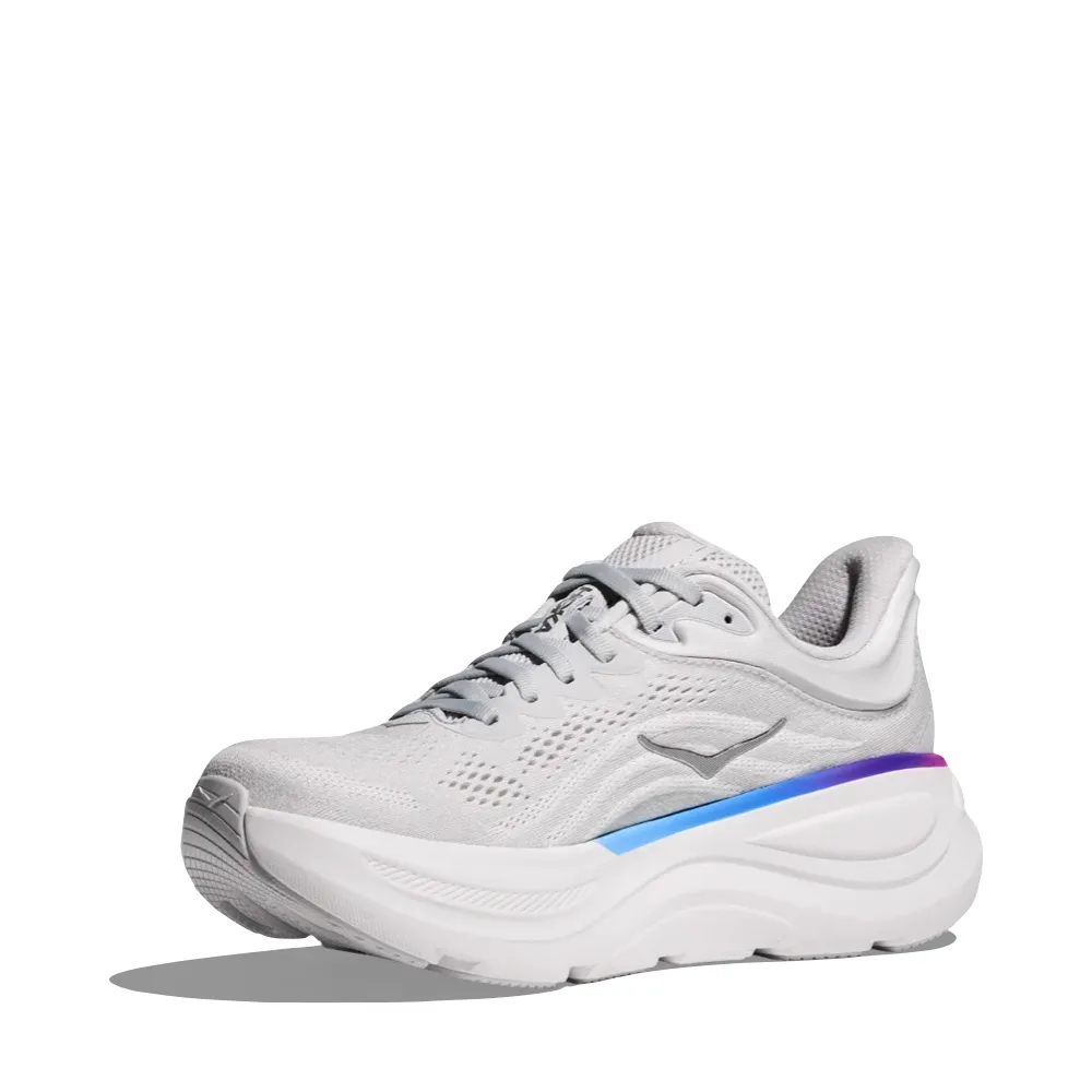 Hoka Damen Bondi 9 Sneaker in Kosmisch Grau/Weiß