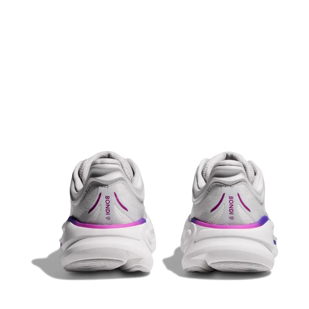 Hoka Damen Bondi 9 Sneaker in Kosmisch Grau/Weiß
