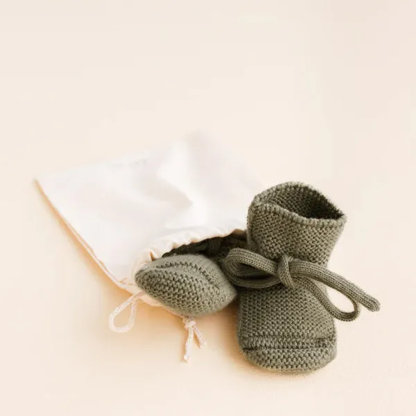 Weiße Gestrickte Stiefeletten – Artischocke
