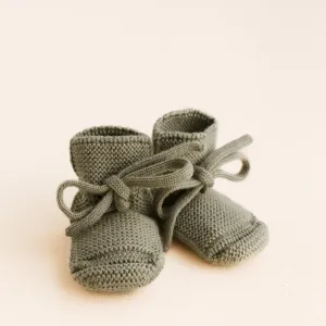 Weiße Gestrickte Stiefeletten – Artischocke