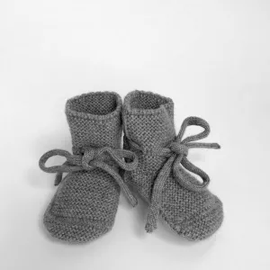 Weiße Gestrickte Stiefeletten – Otter