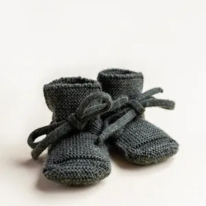 Weiße Gestrickte Stiefeletten – Kiefer