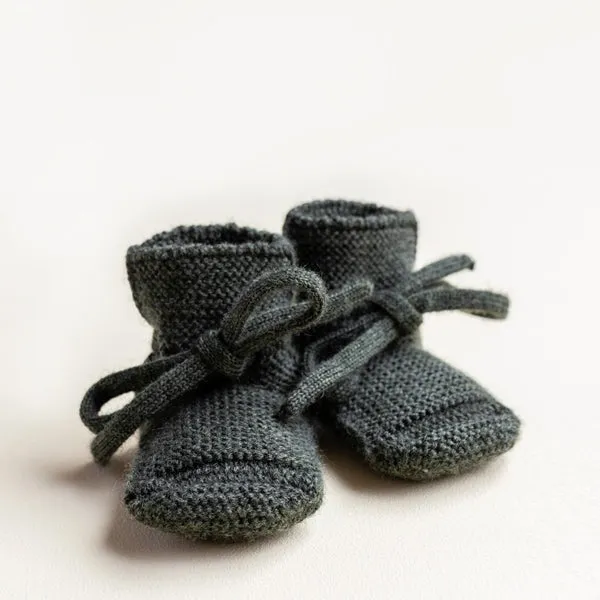 Weiße Gestrickte Stiefeletten – Kiefer