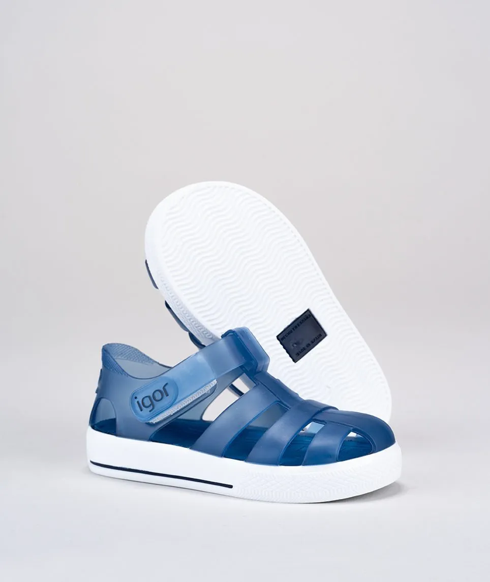 Igor: Star Kids Gelee-Sandalen - Marineblau