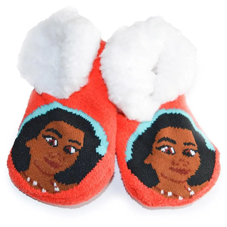 Jellifish Girls Disney Prinzessin Anti-Rutsch Sherpa Pantoffelsocken - 1 Paar Babykids Jellifish Kinder