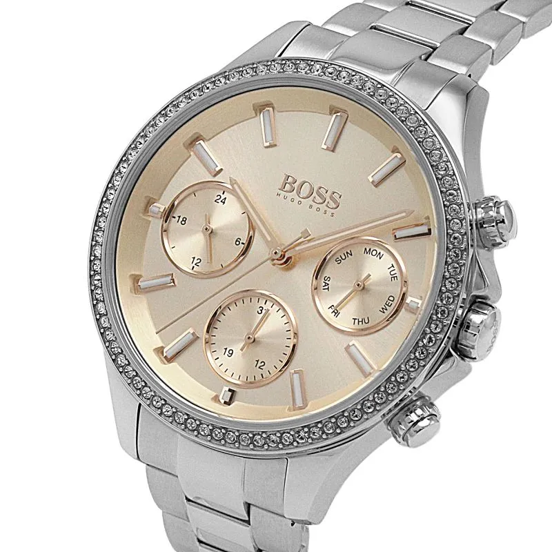 Jewelry Boss Uhren BOSS Uhren Hera Sport Lux Stahl Tag Datum Damenuhr 1502565