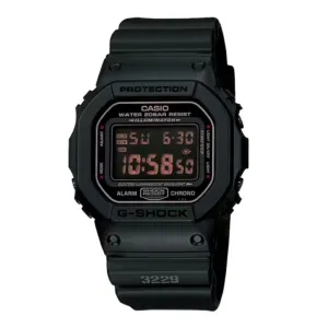 Schmuck Casio Uhren Casio 5600 Serie Schwarze Digitaluhr DW-5600MS-1HDR