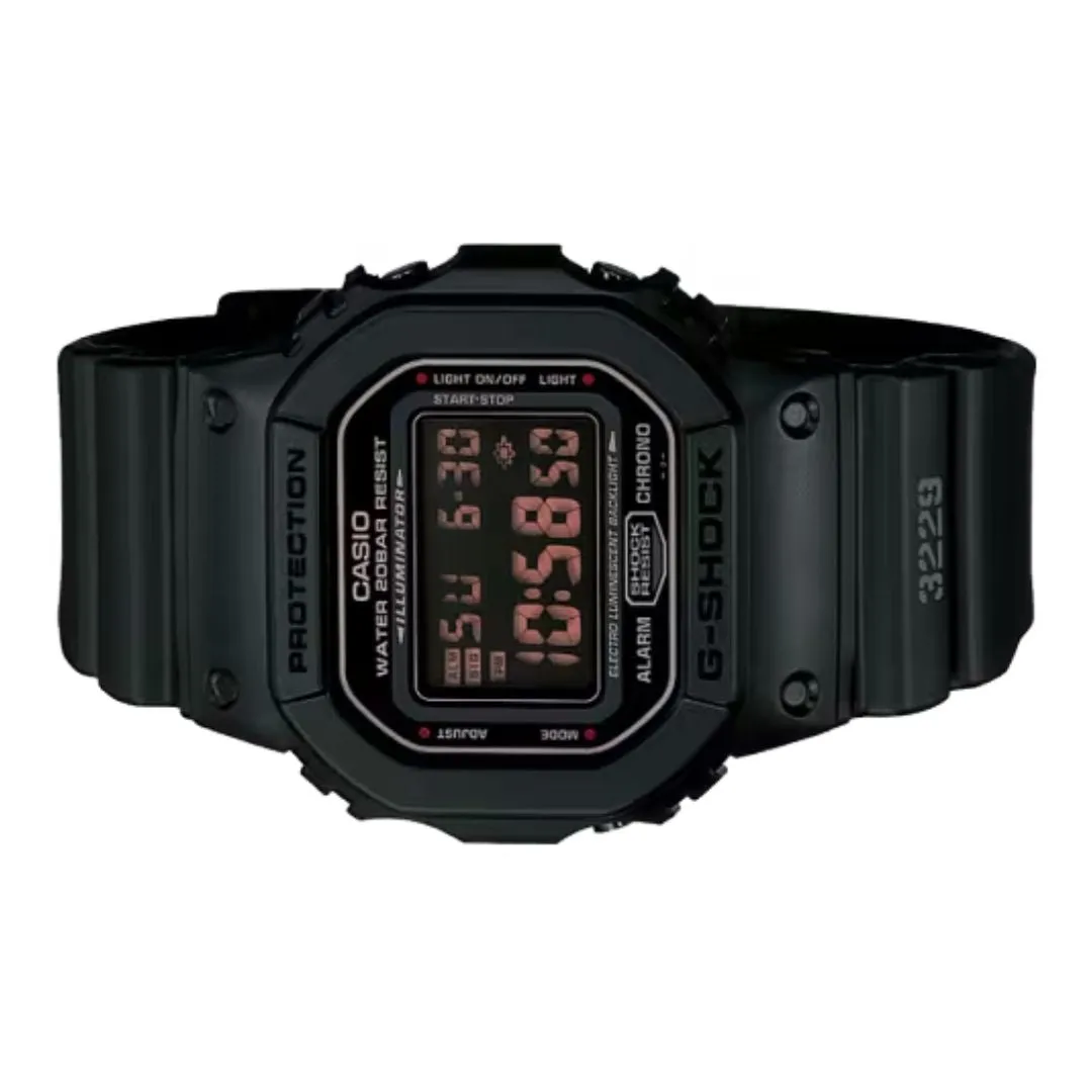 Schmuck Casio Uhren Casio 5600 Serie Schwarze Digitaluhr DW-5600MS-1HDR