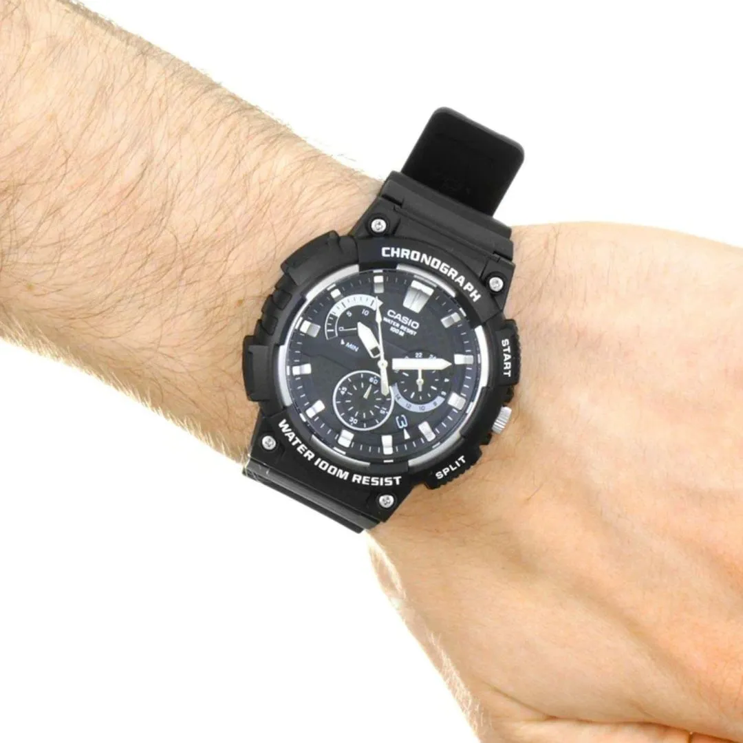 Schmuck Casio Uhren Casio Standard Schwarze Uhr MCW-200H-1AVDF