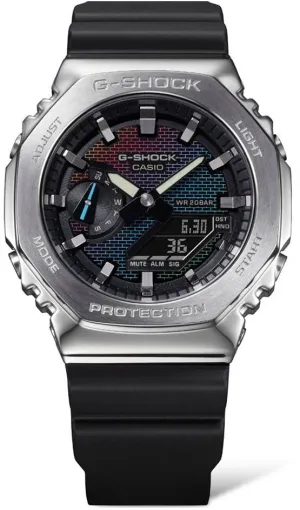 Schmuck_G-Shock_Armbanduhren G-Shock 2100 Regenbogen-Ziegelstein-Wanduhr