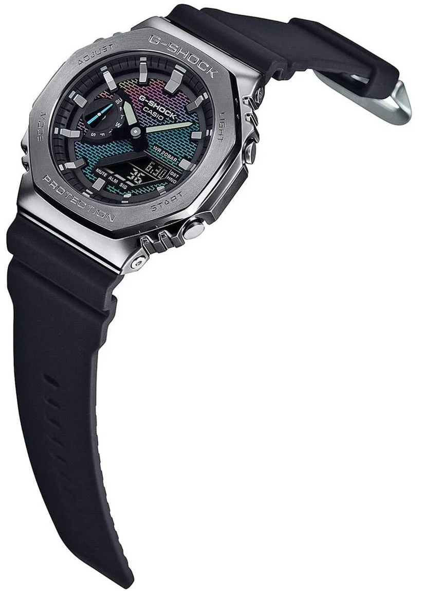 Schmuck_G-Shock_Armbanduhren G-Shock 2100 Regenbogen-Ziegelstein-Wanduhr