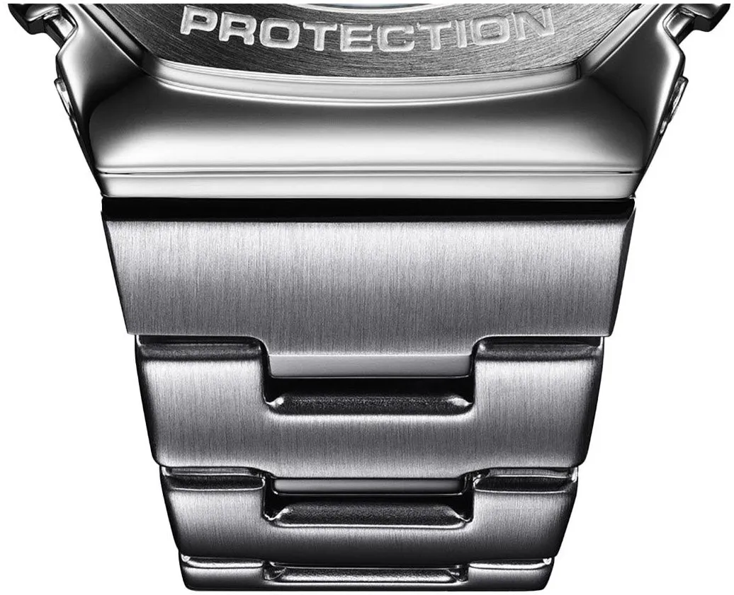 Schmuck_G-Shock_Armbanduhren G-Shock 2110 Metallisch Silberne Dual-Display-Uhr