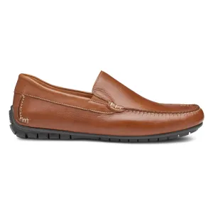 Johnston & Murphy Herren Cort Moc Venetian Tan Vollnarbenleder