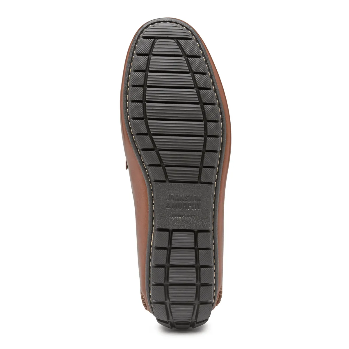Johnston & Murphy Herren Cort Moc Venetian Tan Vollnarbenleder