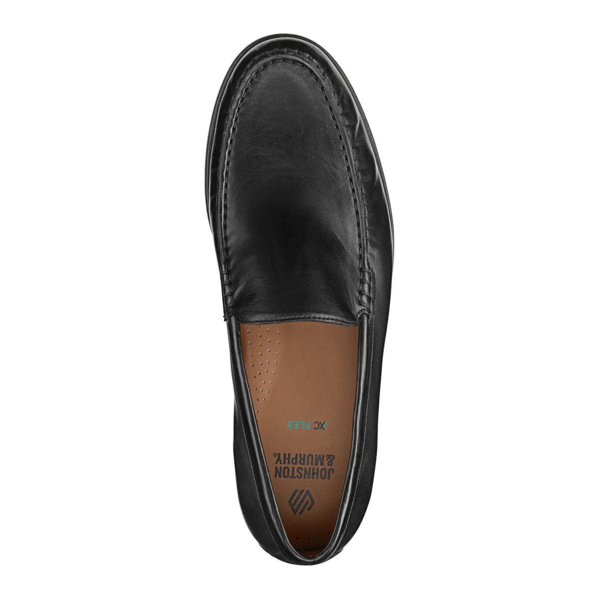 Johnston & Murphy Herren Harrison Venezianisches Schwarz Glattleder