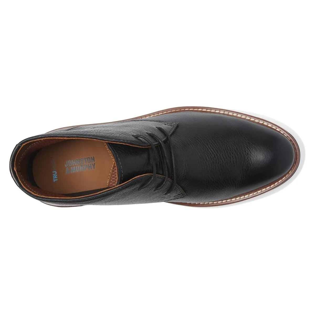 Johnston & Murphy Herren Upton Chukka schwarzes Leder