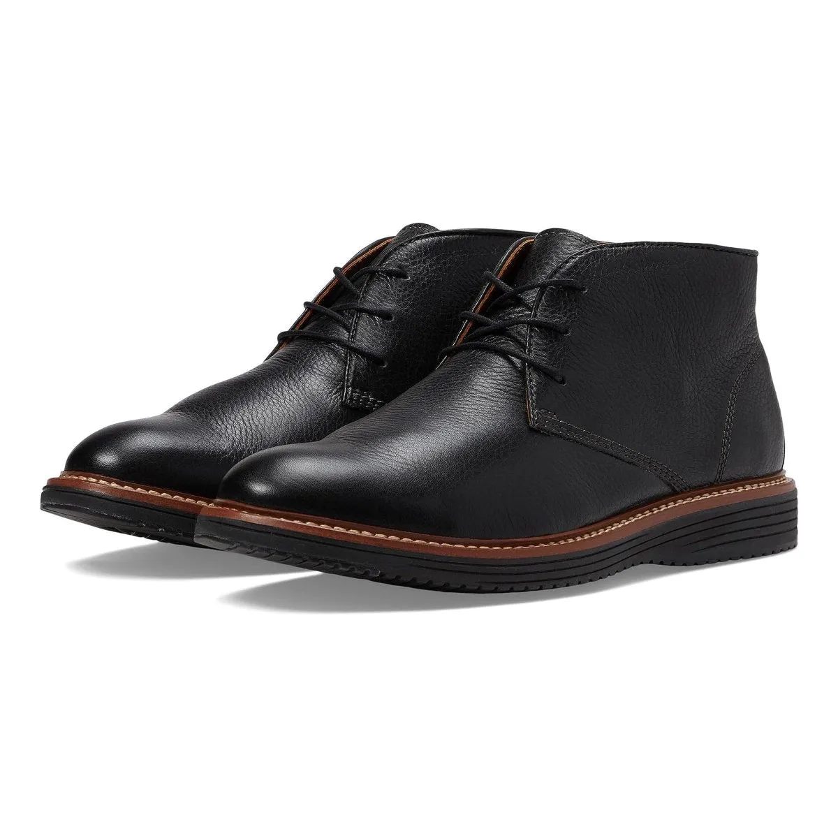 Johnston & Murphy Herren Upton Chukka schwarzes Leder