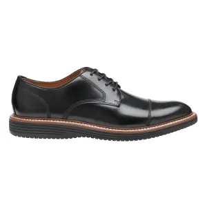Johnston & Murphy Herren Upton Dress Cap Toe Schwarz Vollnarbenleder