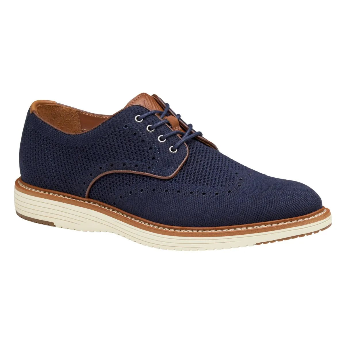 Johnston & Murphy Herren Upton Strick Wingtip Navy