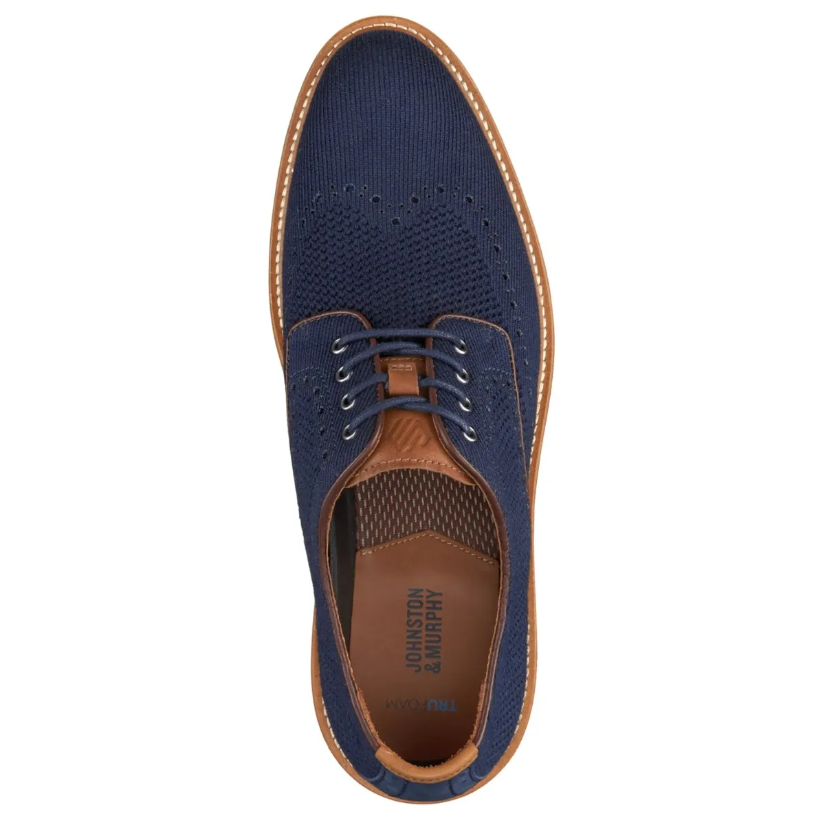 Johnston & Murphy Herren Upton Strick Wingtip Navy