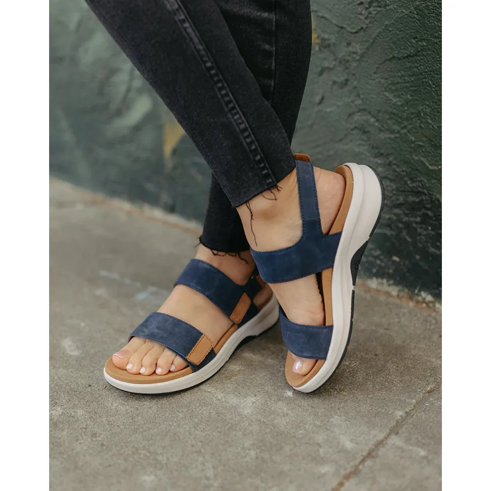 Josef Seibel Damen Estelle 04 Sandale in Marineblau