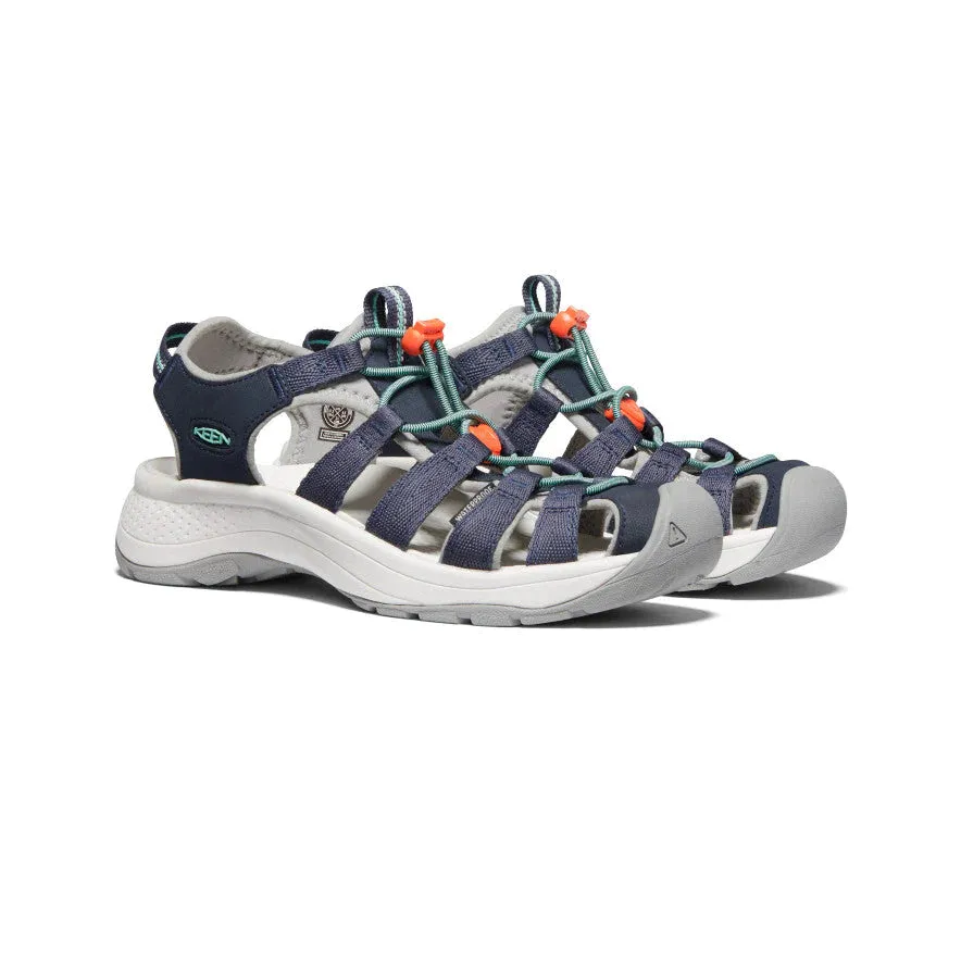 Keen Schuhe Astoria West Sandale Marineblau/Geschliffenes Glas