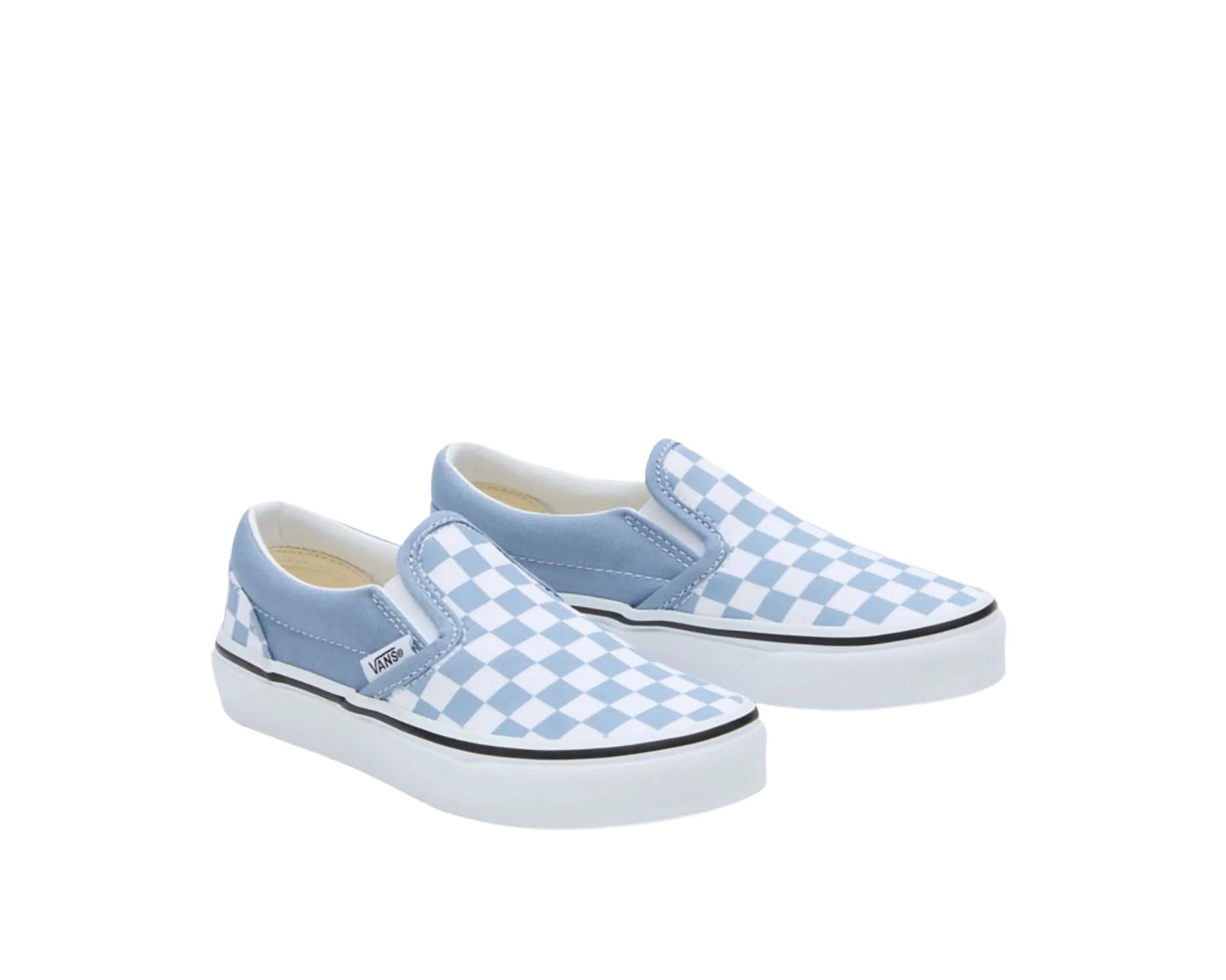 Klassische Kinder-Slip-On-Schuhe im Karo-Design