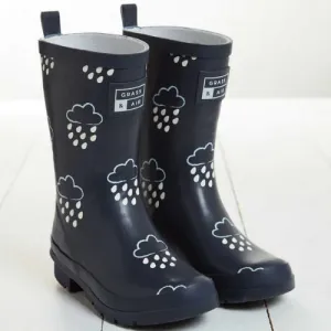 Kinder Regenstiefel mit Farbwechsel-Effekt - Marineblau