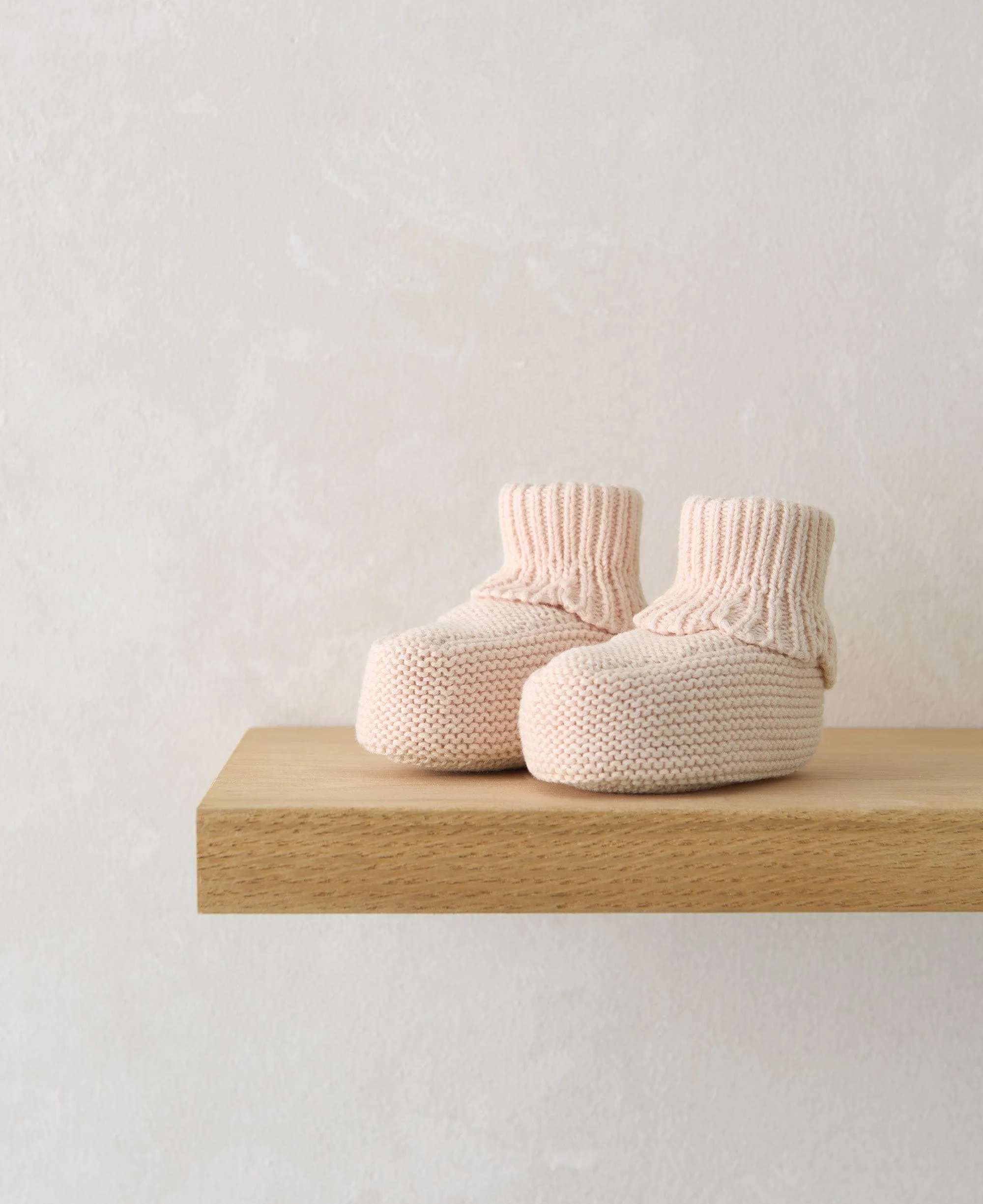 Gestrickte Stiefeletten - Rosa