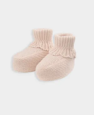 Gestrickte Stiefeletten - Rosa