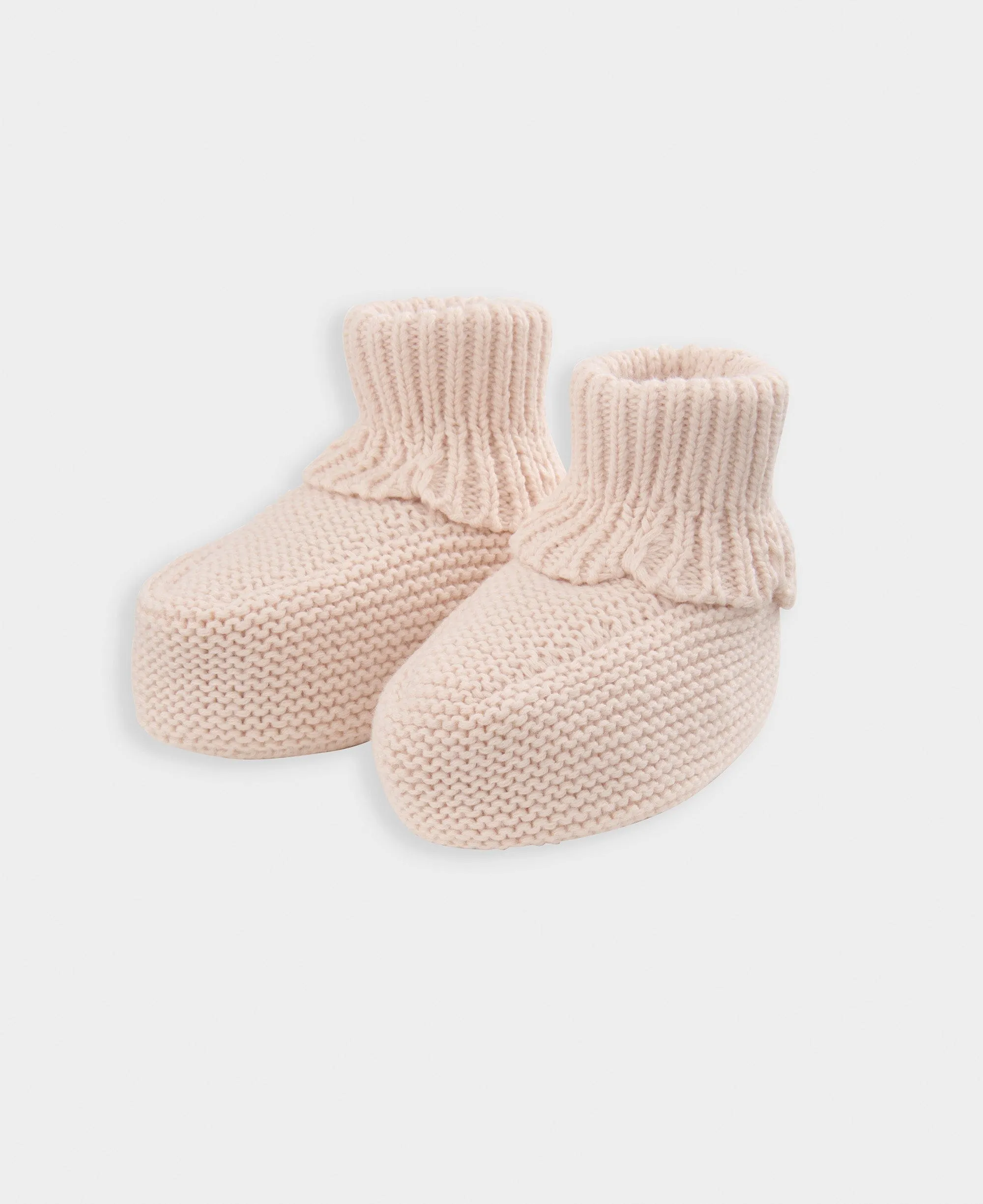 Gestrickte Stiefeletten - Rosa