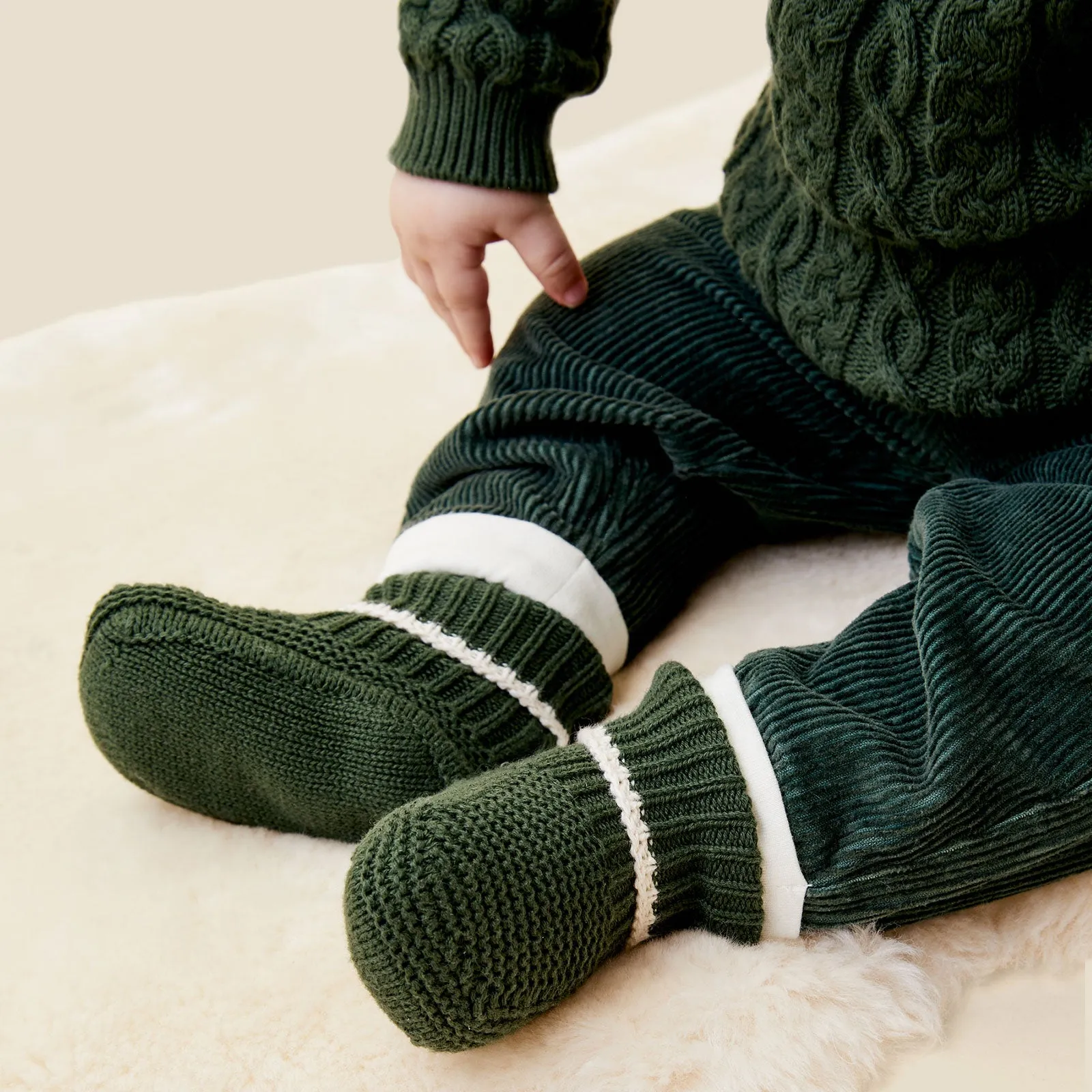 Gestrickte Stiefeletten
