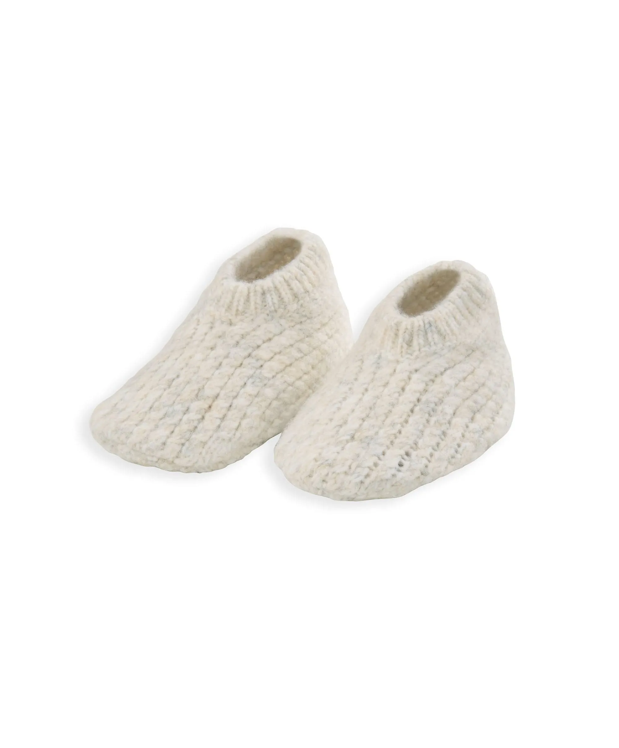 Gestrickte Mütze & Stiefelchen - Beige