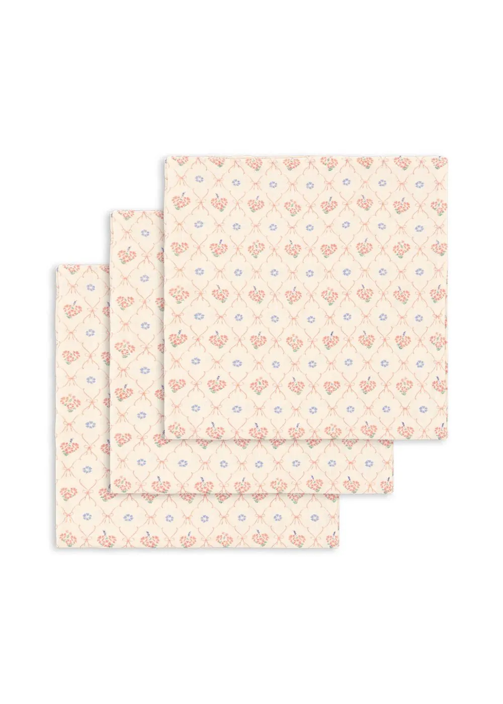 Konges Sløjd: 3er-Set Musselin-Set - Fleur Decor