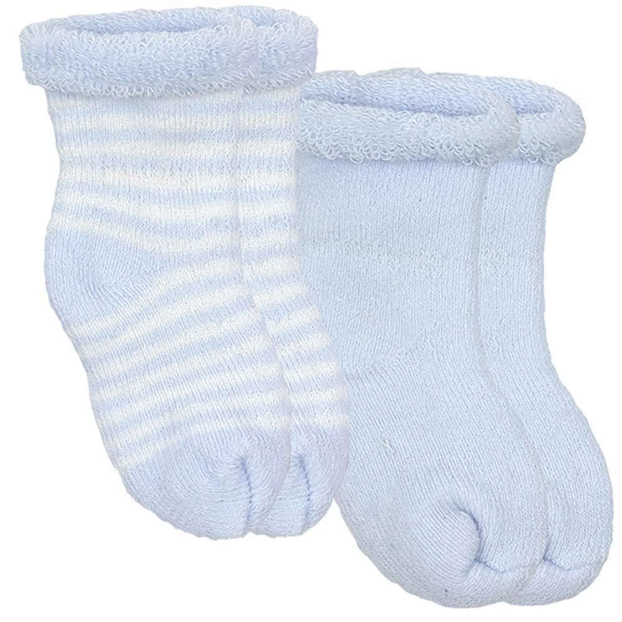 Kushies Terry Neugeborenen-Socken (2er Pack) - Blau
